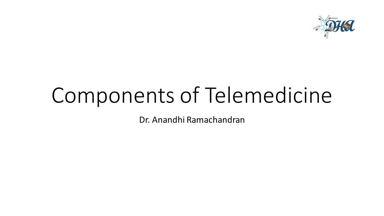 1.3. Components of Telemedicine